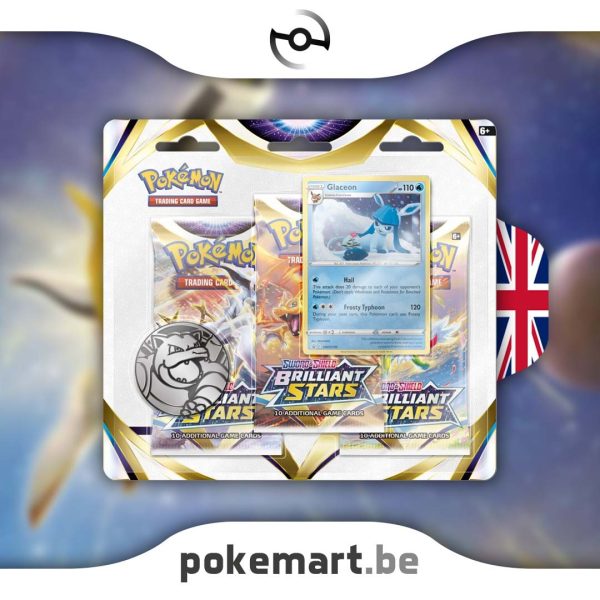 Pokémon Brilliant stars 3 booster blister glaceon pokemart.be