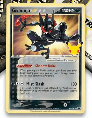 Greninja Goldstar Feiern Promo-Karte