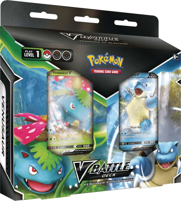 Pokémon Kampf Deck Bundle - Venusaur-V & Blastoise-V