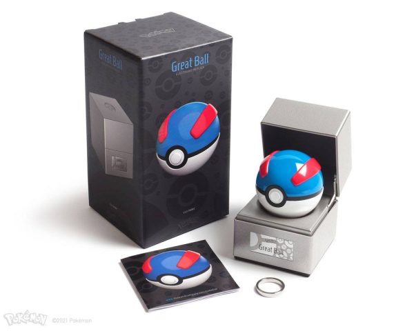 Pokémon Diecast Replica Großer Ball Handbuch Ring und Box pokemart.be