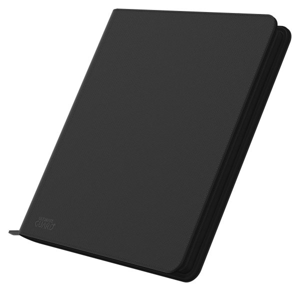 Ultimate Guard Zipfolio 480 - 24-Pocket XenoSkin (Quadrow) - Schwarz - geschlossener Reißverschluss