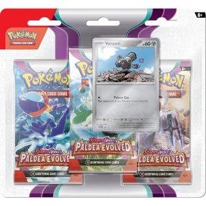 Pokemon Scarlet & Veilchen Paldea Evolved 3-Booster Blister Varoom Pokemart