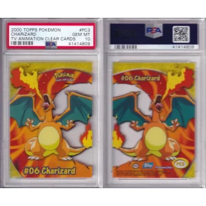 2000 TOPPS Pokémon TV Animation Clear Cards - Charizard - PSA GEM MT 10 - 41414809