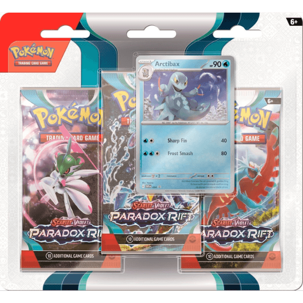 Scharlachrot & Violett SV4 Paradox Rift 3er-Pack Blister Arctibax Pokemart