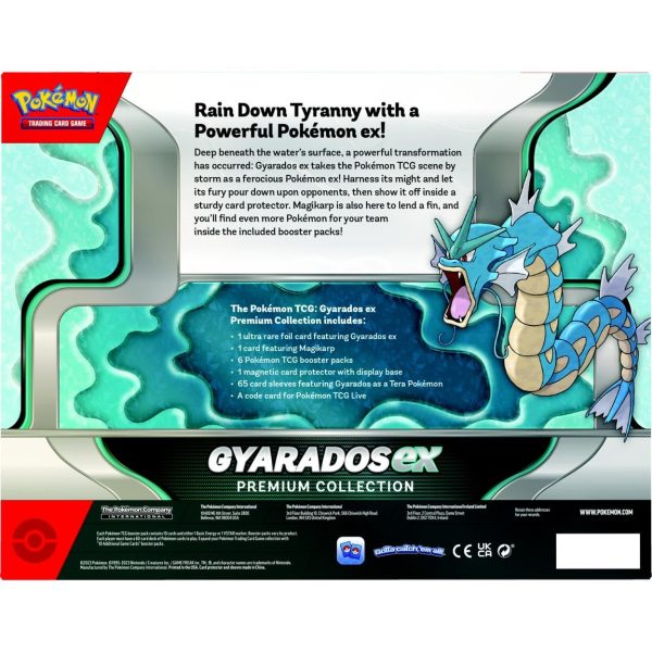 Rückseite der Pokemon Gyarados EX Premium Collection Box