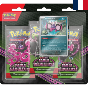 Pokemon JCC EV6.5 Écarlate et Violet – Fable Nébuleuse Tripack blister pokemart